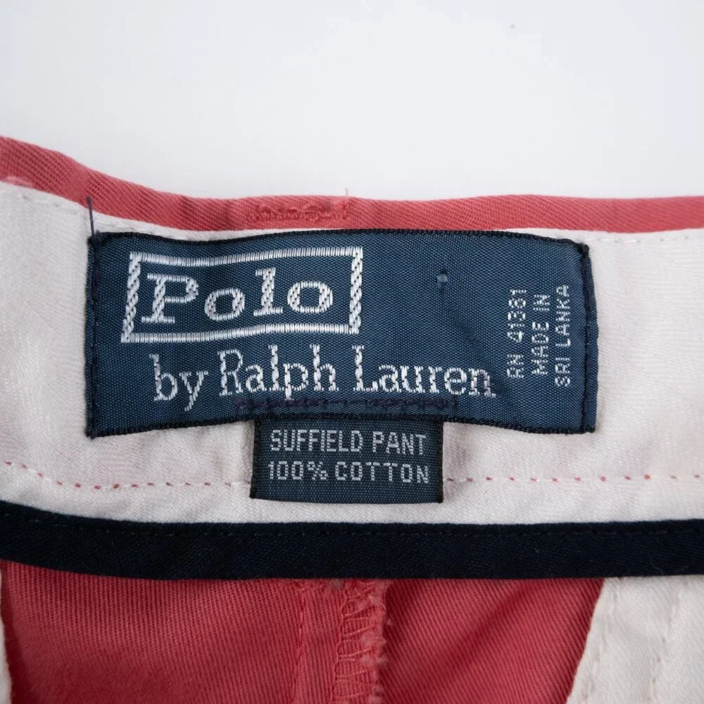 POLO by Ralph Lauren Suffield Pant red cotton chino pants size 32x30